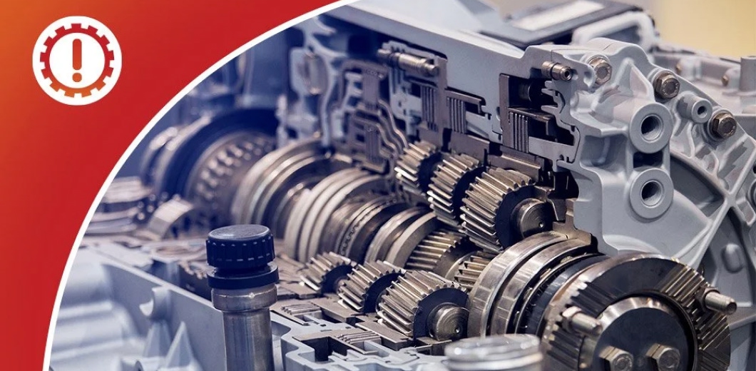 photo of a transmission, taken apart
